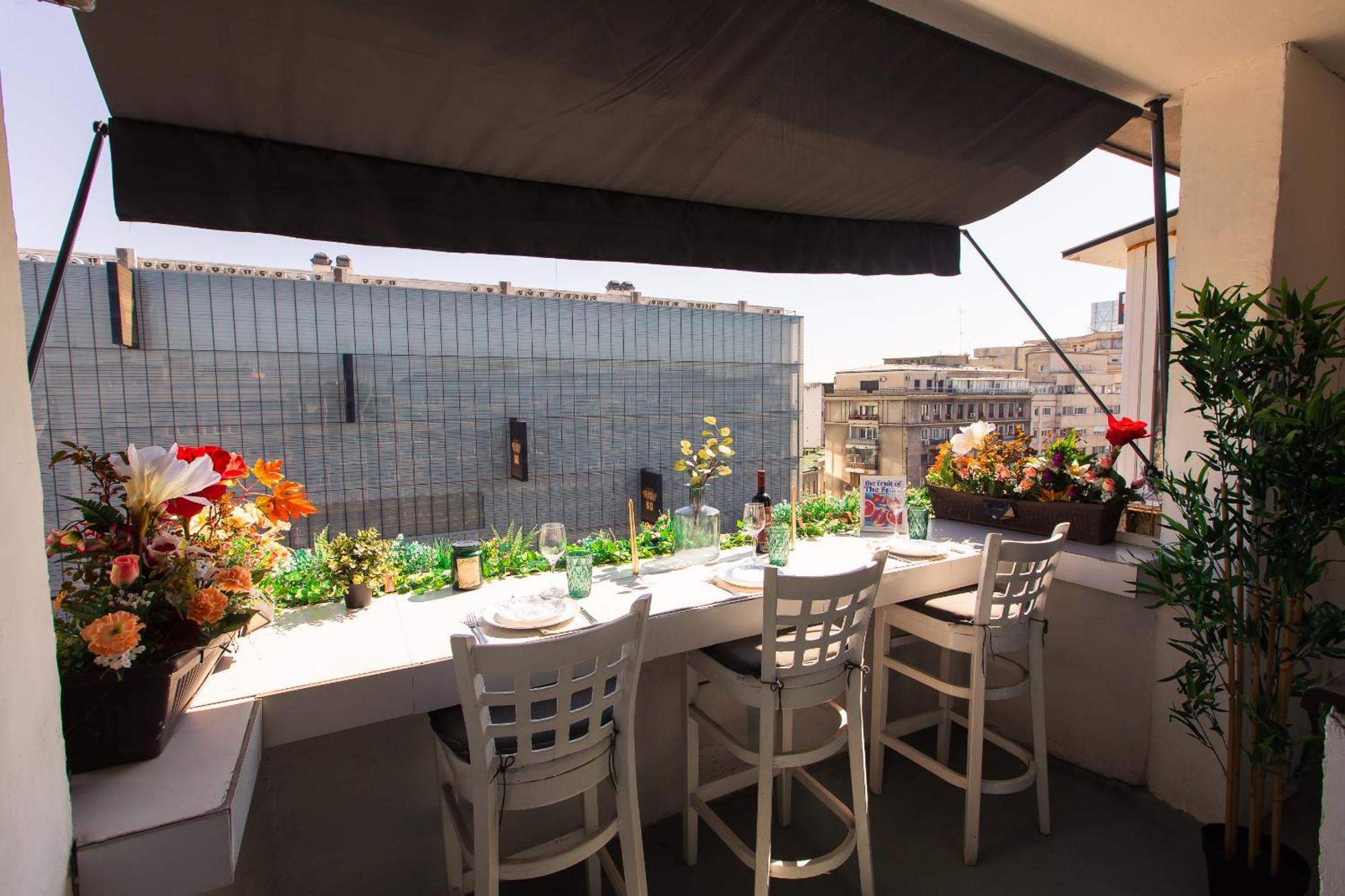 בוקרשט Old Town Apartment With Amazing View From The Balcony מראה חיצוני תמונה
