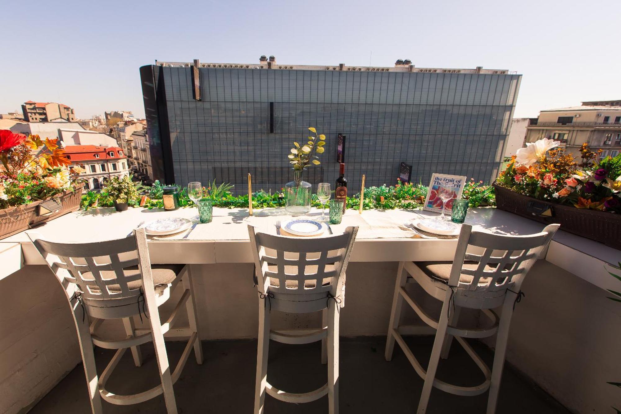 בוקרשט Old Town Apartment With Amazing View From The Balcony מראה חיצוני תמונה